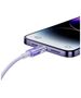 Fast Charging cable Baseus USB-A to Lightning Explorer Series 1m 2.4A (purple) 6932172628963