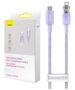 Fast Charging cable Baseus USB-C to Lightning  Explorer Series 1m, 20W (purple) 6932172629045