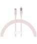 Fast Charging cable Baseus USB-C to Lightning  Explorer Series 1m, 20W (pink) 6932172629076