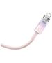 Fast Charging cable Baseus USB-C to Lightning  Explorer Series 1m, 20W (pink) 6932172629076