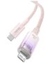 Fast Charging cable Baseus USB-C to Lightning  Explorer Series 1m, 20W (pink) 6932172629076