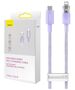 Fast Charging cable Baseus USB-C to Lightning  Explorer Series 2m, 20W (purple) 6932172629083