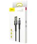 Baseus cable Cafule USB - Lightning 1,0 m 2,4A gray-black double side USB 6953156283343