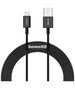 Baseus cable Superior USB - Lightning 2,0 m 2,4A black 6953156205451