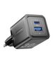 Vention Wall charger, Vention, FEQB0-EU,  USB-C, USB- A, 30W/30W, GaN (black) 063906  FEQB0-EU έως και 12 άτοκες δόσεις 6922794782204