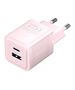 Vention Wall charger, Vention, FEQP0-EU,  USB-C + USB- A,  30W/30W, GaN (pink) 063909  FEQP0-EU έως και 12 άτοκες δόσεις 6922794782235