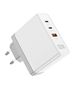 Vention Wall charger, Vention, FEGW0-EU, 2xUSB-C, USB- A, 100W/100W/30W, GaN (white) 063910  FEGW0-EU έως και 12 άτοκες δόσεις 6922794772632