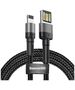 Baseus USB to Lightning Cable, 480Mbps, 1.5A, 2m - Baseus Cafule Special Edition (CALKLF-HG1) - Grey / Black 6953156283374 έως 12 άτοκες Δόσεις