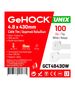 Gehock Δεματικά σε Λευκό Χρώμα 4.8x430mm 100 Τεμ. Gehock 048430 5310346003012 έως 12 Άτοκες Δόσεις