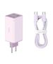 Baseus Charger 2x USB, 2x Type-C, 100W + Type-C Cable, 100W, 20V, 5A, 1m - Baseus GaN6 Pro (P10162705532-00) - Purple 6932172644475 έως 12 άτοκες Δόσεις