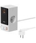 Baseus Priza Shuko Extension Cord, USB, 2xType-C, 65W - Baseus (PSLR000602) - White 6932172628604 έως 12 άτοκες Δόσεις