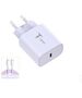 Wall Charger 20W USB-C + Cable 60W USB-C - USB-C T-PHOX Moderate Series T-PP11 lilac 6974670443259