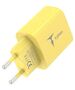 Wall Charger 20W USB-C + Cable 60W USB-C - USB-C T-PHOX Moderate Series T-PP11 yellow 6974670443273