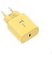 Wall Charger 20W USB-C + Cable 60W USB-C - USB-C T-PHOX Moderate Series T-PP11 yellow 6974670443273