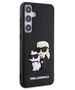 Original Case SAMSUNG GALAXY S24 Karl Lagerfeld Hardcase 3D Rubber Karl`s&Choupette (KLHCS24S3DRKCNK) black 3666339241964