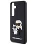 Original Case SAMSUNG GALAXY S24 Karl Lagerfeld Hardcase 3D Rubber Karl`s&Choupette (KLHCS24S3DRKCNK) black 3666339241964