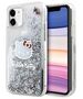 Original Case IPHONE 11 Hello Kitty Hardcase Liquid Glitter Charms Kitty Head (HKHCN61LIKHET) silver 3666339186111