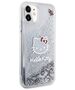 Original Case IPHONE 11 Hello Kitty Hardcase Liquid Glitter Charms Kitty Head (HKHCN61LIKHET) silver 3666339186111