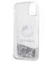 Original Case IPHONE 11 Hello Kitty Hardcase Liquid Glitter Charms Kitty Head (HKHCN61LIKHET) silver 3666339186111