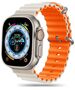 Strap for APPLE WATCH 4 / 5 / 6 / 7 / 8 / 9 / SE / ULTRA 1 / 2 (42 / 44 / 45 / 49 MM) Tech-Protect IconBand Pro Starlight Orange 5906302310289