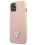 Original Case IPHONE 14 PLUS Guess Hardcase Saffianotriangle Logo (GUHCP14MPSATLP) pink 3666339065492