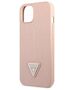 Original Case IPHONE 14 PLUS Guess Hardcase Saffianotriangle Logo (GUHCP14MPSATLP) pink 3666339065492