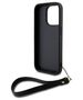 Original Case APPLE IPHONE 15 PRO DKNY Hardcase Wrist Strap Stock Logo (DKHCP15LPBSWSK) black 3666339264758