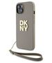 Original Case APPLE IPHONE 15 PLUS DKNY Hardcase Wrist Strap Stock Logo (DKHCP15MPBSWSE) 3666339264888