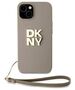 Original Case APPLE IPHONE 15 PLUS DKNY Hardcase Wrist Strap Stock Logo (DKHCP15MPBSWSE) 3666339264888