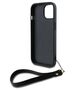 Original Case APPLE IPHONE 15 PLUS DKNY Hardcase Wrist Strap Stock Logo (DKHCP15MPBSWSK) black 3666339264741