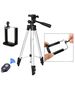 Tripod Phone Holder with Bluetooth Remote Control (DK3888) black and silver 5904161148548