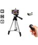 Tripod Phone Holder with Bluetooth Remote Control (DK3888) black and silver 5904161148548