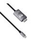 Cable DeTech, USB-C – HDMI, 2.0m, 4K, 60Hz, Braided, Gray - 18394 έως 12 άτοκες Δόσεις