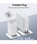 Baseus US Charger 2x USB, 2x Type-C, 65W + Type-C Cable, 100W, 20V, 5A, 1m - Baseus GaN6 Pro (P1016270222213-00) - White 6932172644420 έως 12 άτοκες Δόσεις