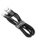 Baseus Cafule USB Lightning Cable 2.4A 0.5m (Gray+Black) 6953156274938