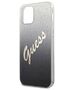 Original Case IPHONE 12 / 12 PRO 6,1" Guess Hardcase Glitter Gradient Script GUHCP12MPCUGLSBK black 3700740494714