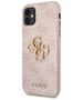 Original Case IPHONE 11 6.1 "Guess Hardcase 4G Big Metal Logo GUHCN614GMGPI pink 3666339006662