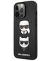 Original Case IPHONE 13 PRO / 13 6,1" Karl Lagerfeld Hardcase Saffiano Karl & Choupette KLHCP13LSAKICKCBK black 3666339028671