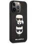 Original Case IPHONE 13 PRO / 13 6,1" Karl Lagerfeld Hardcase Saffiano Karl & Choupette KLHCP13LSAKICKCBK black 3666339028671