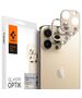 Camera Cover IPHONE 13 PRO / 13 PRO MAX Spigen Optik.TR Camera Protector 2-Pack gold 8809811856408