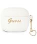 Original Case APPLE AIRPODS 3 Guess Silicone Charm Heart Collection (GUA3LSCHSH) white 3666339039141