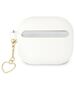 Original Case APPLE AIRPODS 3 Guess Silicone Charm Heart Collection (GUA3LSCHSH) white 3666339039141