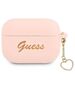 Original Case APPLE AIRPODS PRO Guess Silicone Charm Heart Collection (GUAPLSCHSP) pink 3666339039011