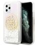 Original Case IPHONE 11 PRO Guess Hard Case Gradient Liquid Glitter Circle Logo (GUHCN58LGIRGP) silver & gold 3700740471586