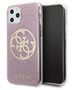 Original Case IPHONE 11 PRO MAX Guess Hard Case 4G Circle Glitter (GUHCN65PCUGLPI) pink 3700740469699