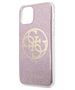 Original Case IPHONE 11 PRO MAX Guess Hard Case 4G Circle Glitter (GUHCN65PCUGLPI) pink 3700740469699