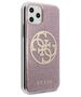 Original Case IPHONE 11 PRO MAX Guess Hard Case 4G Circle Glitter (GUHCN65PCUGLPI) pink 3700740469699