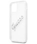 Original Case IPHONE 12 PRO MAX Guess Hardcase Vintage Script Silver (GUHCP12LKTRSVSI) transparent 3666339004378