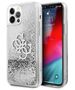 Original Case IPHONE 12 PRO MAX Guess Hardcase 4G Big Liquid Glitter (GUHCP12LLG4GSI) silver 3666339004736