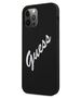 Original Case IPHONE 12 PRO MAX Guess Hardcase Silicone Vintage (GUHCP12LLSVSBW) black 3700740495292